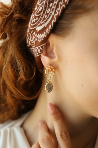 Boucles d'oreilles - Prehnites