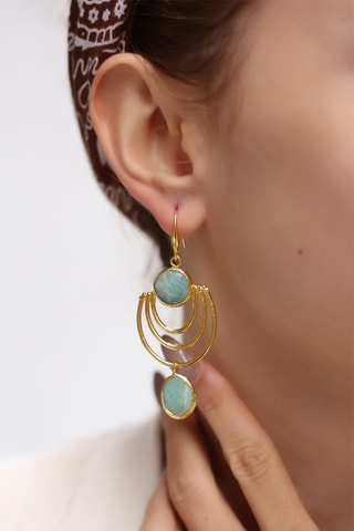 Boucles d'oreilles Amazonites