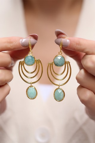 Boucles d'oreilles Amazonites