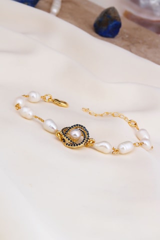 Bracelet - Doré et blanc