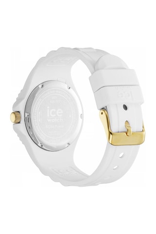 Silicone Quartz Horloge ICE Generation - Medium - Wit en Oranje