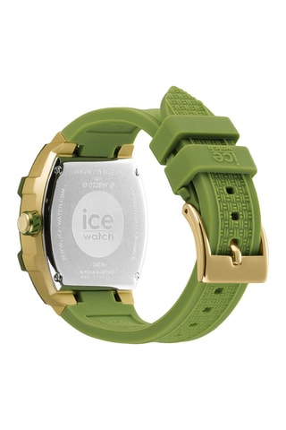 Silicone Quartz Horloge ICE Boliday - Groen en goudkleurig