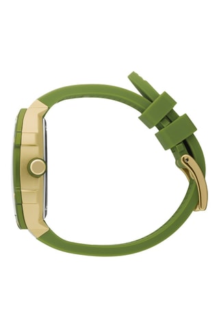 Silicone Quartz Horloge ICE Boliday - Groen en goudkleurig