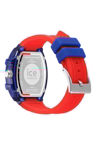 Silicone Quartz Horloge ICE Boliday Kids - Rood en blauw