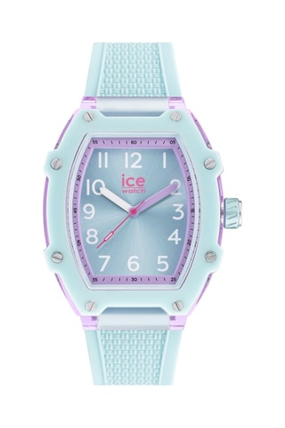 Silicone Quartz Horloge ICE Boliday Kids - Turquoise en Lichtpaars 