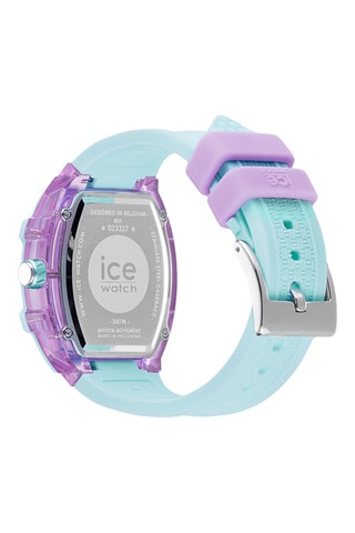 Silicone Quartz Horloge ICE Boliday Kids - Turquoise en Lichtpaars 