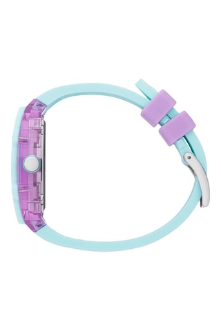 Silicone Quartz Horloge ICE Boliday Kids - Turquoise en Lichtpaars 