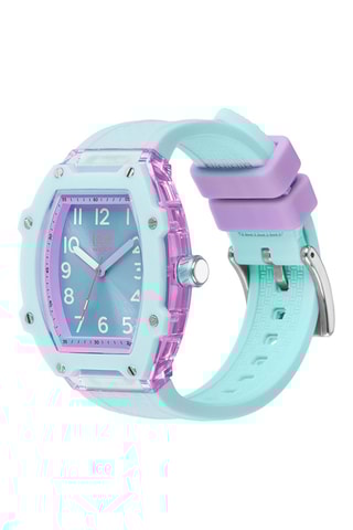 Silicone Quartz Horloge ICE Boliday Kids - Turquoise en Lichtpaars 