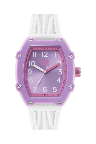 Silicone Quartz Horloge ICE Boliday Kids - Wit en Lichtpaars 
