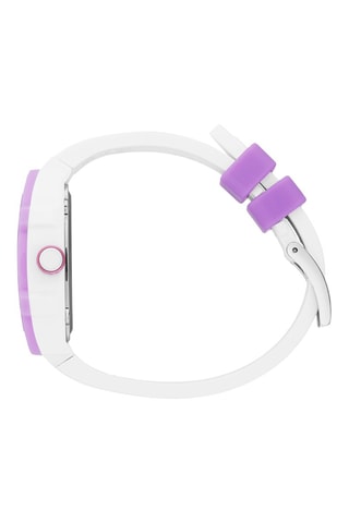 Silicone Quartz Horloge ICE Boliday Kids - Wit en Lichtpaars 
