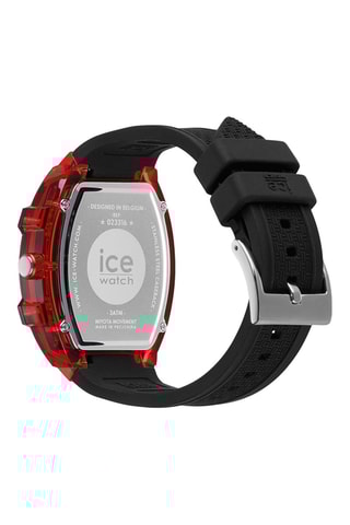 Silicone Quartz Horloge ICE Boliday - Zwart en rood