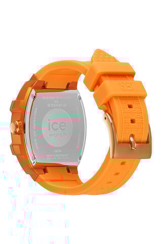 Silicone Quartz Horloge ICE Boliday - Oranje en Roségoudkleurig