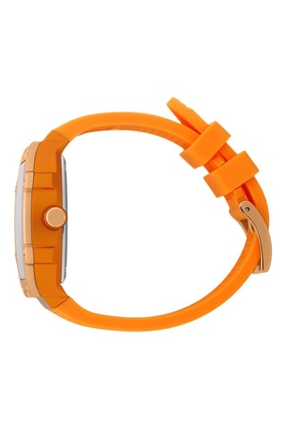 Silicone Quartz Horloge ICE Boliday - Oranje en Roségoudkleurig
