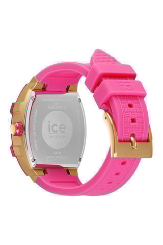 Silicone Quartz Horloge ICE Boliday - Roze en goudkleurig