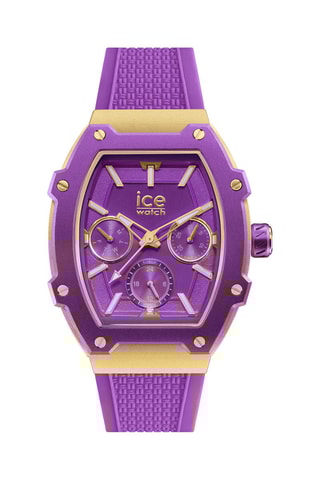 Silicone Quartz Horloge ICE Boliday - Paars en goudkleurig