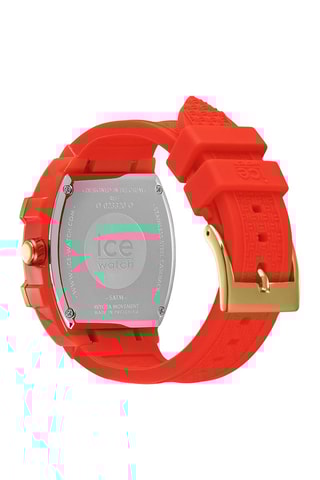 Silicone Quartz Horloge ICE Boliday - Rood en goudkleurig