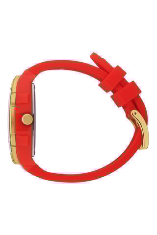 Silicone Quartz Horloge ICE Boliday - Rood en goudkleurig
