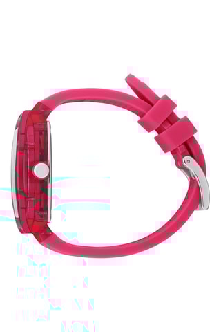 Silicone Quartz Horloge ICE Boliday - Roze en zilverkleurig