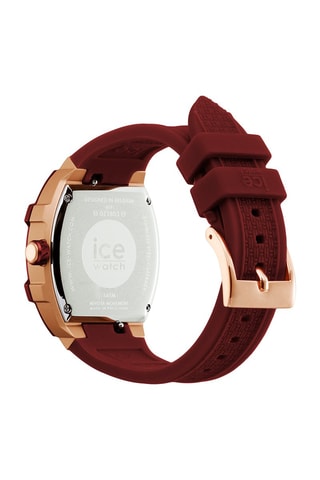 Silicone Quartz Horloge ICE Boliday - Rood en Roségoudkleurig