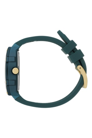 Silicone Quartz Horloge ICE Boliday - Groen en goudkleurig