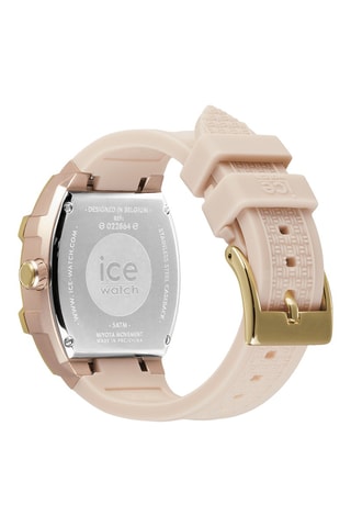 Silicone Quartz Horloge ICE Boliday - Beige en goudkleurig