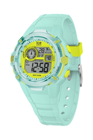 Digitaal Silicone Quartz Horloge ICE Digit Explorer - Turquoise en Groen