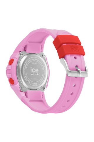 Silicone Quartz Horloge ICE Digit Explorer - Roze en rood