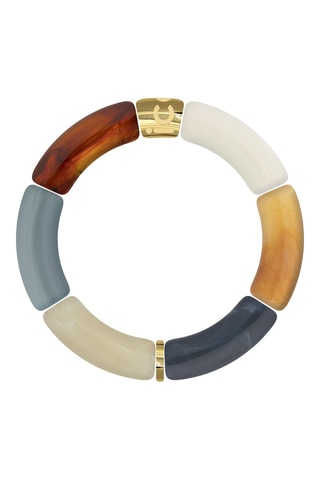 Armband ICE Bella - Lichtbruin en Blauwgrijs