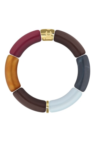 Armband ICE Bella - Bordeauxrood en Lichtblauw