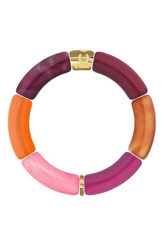 Armband ICE Bella - fuchsia en oranje