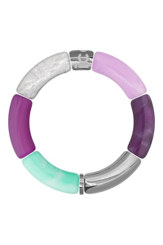 Armband ICE Bella - Zilverkleurig en Zeegroen