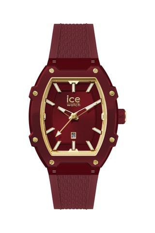 Silicone Quartz Horloge ICE Boliday - Rood en Goudkleurig