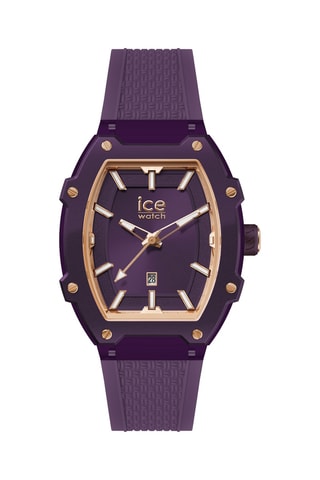 Silicone Quartz Horloge ICE Boliday - Paars en Goudkleurig
