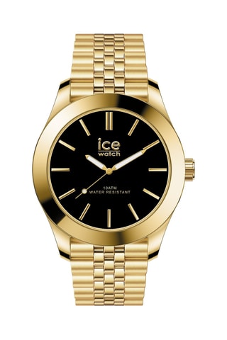 Stalen Quartz Horloge ICE Steel - Goudkleurig en Zwart