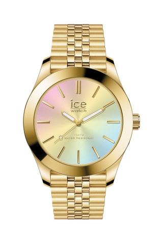 Stalen Quartz Horloge ICE Steel - Goudkleurig 