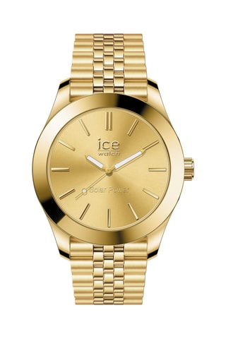 Stalen Quartz Horloge ICE Steel - Goudkleurig 