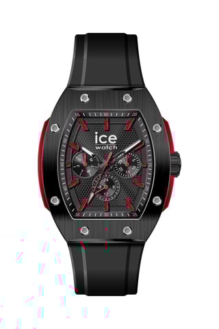 Silicone Quartz Horloge ICE Boliday - Zwart