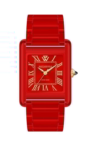 Polyamide Quartz Horloge WP6 - Rood