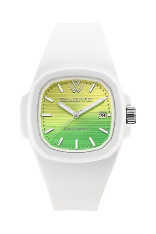 Silicone Quartz Horloge WP4 - Wit en Geel