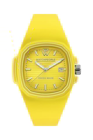Silicone Quartz Horloge WP4 - Geel