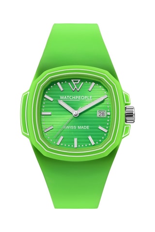 Silicone Quartz Horloge WP4 - Lichtgroen