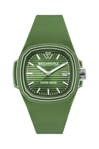 Silicone Quartz Horloge WP4 - Olijfgroen