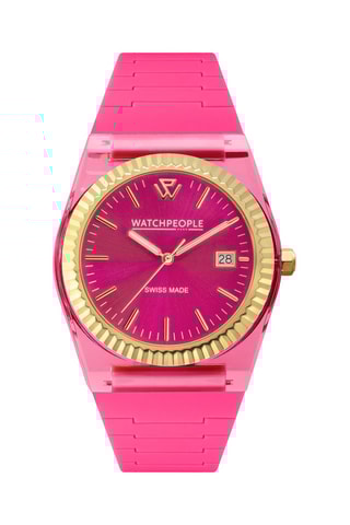 Silicone Quartz Horloge WP1 - Roze en Goudkleurig