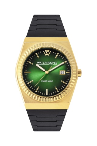 Silicone Quartz Horloge WP1 - Zwart en Goudkleurig