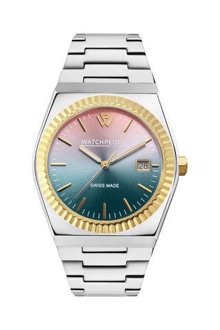 Stalen Quartz Horloge WP1 - Zilverkleurig en Goudkleurig