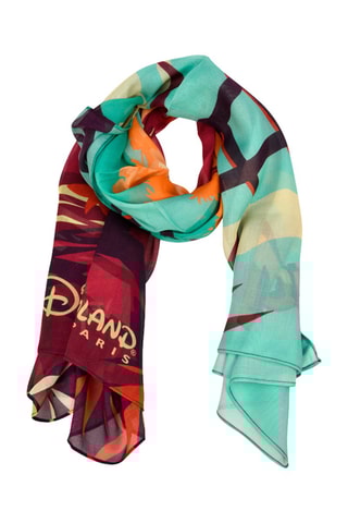 Foulard Indiana Jones et le Temple du Péril Disneyland Paris - Marron et turquoise