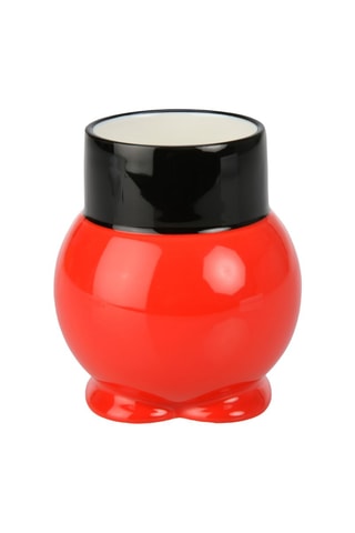 Pot pour salle de bain en porcelaine, Disneyland Paris - Rouge et noir