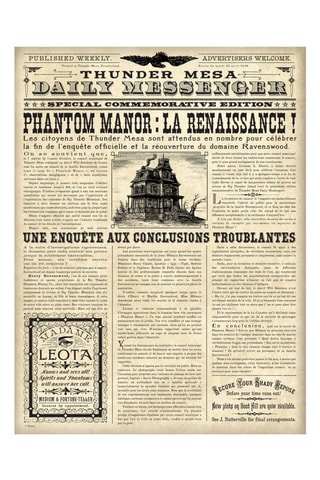 Journal Thunder Mesa Daily Messenger de Disneyland Paris - 29,7 x 42 cm