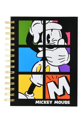Carnet A5 à spirale Mickey Disney - 100 pages - Noir 