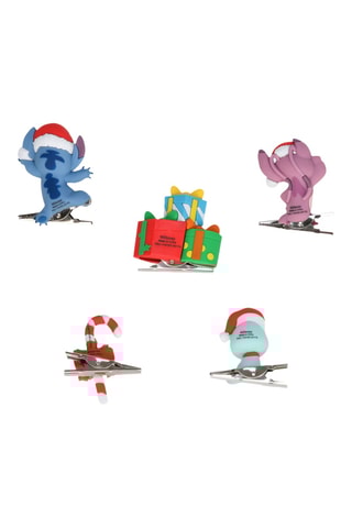 5 clips décoratifs Lilo et Stitch Disney - Ciel et rose